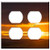 Double Duplex Outlet Wall Plate Cover - Sunset Afterglow Sun Evening Sky Abendstimmung