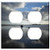 Double Duplex Outlet Wall Plate Cover - Brittany Beach Sea Sun Clouds Mirroring