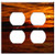 Double Duplex Outlet Wall Plate Cover - Sunset Afterglow Landscape Back Light Evening Sky