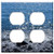 Double Duplex Outlet Wall Plate Cover - Sea Water Sun Stones Wave Beach Ocean Blue