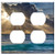 Double Duplex Outlet Wall Plate Cover - Landscape Sun Beach Sea Sunrise Panorama Cloud