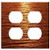 Double Duplex Outlet Wall Plate Cover - Streak Light Sunset Reflected Calm Sea Sea