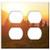 Double Duplex Outlet Wall Plate Cover - Lighting Sunset Outlook Afterglow Warm Austria