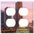 Double Duplex Outlet Wall Plate Cover - Miami Skyline Building Abendstimmung Sunset