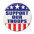 Beistle BT016 Patriotic inchSupport Our Troops inch Cardstock Button  Multicolor
