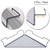 OKOMATCH Office Cubicle Corner Shelf Rack Desk Sundries Organizer / Balcony Corner Plant Caddy (Black,Iron Wire,2Pcs/Pack)