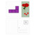 Classic Games Purple Block Rose Day Postcard Set Thanks Card Mailing Side 20pcs