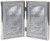 Lawrence Frames Hinged Double Simply Metal Picture Frame, 4 by 6-Inch, Silver