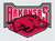 Arkansas Razorbacks BLOCK ARKANSAS w  TUSK 6 inch Vinyl Decal Car Truck Sticker