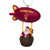 FOCO NCAA Arizona State Sun Devils Team Logo Santa Blimp Holiday OrnamentTeam Logo Santa Blimp Holiday Ornament  Team Color  One Size