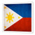 3dRose LLC Philippines Flag 10 by 10-Inch Iron on Heat Transfer for White Material