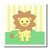 3dRose Baby Animals-Lion-Iron on Heat Transfer, 10 by 10", for White Material (ht_6352_3)