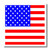 3dRose ht_108363_3 American Flag-Iron on Heat Transfer for White Material, 10 by 10-Inch