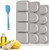 Silicone Soap Moulds  3 Shapes 12 Cavities Reusable Silicone Soap Making Molds DIY Handmade Cake Pan for Handmade Soap  Lotion Bars  Bath Bombs  Chocolate  Cake  3 Pack