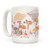 LookHUMAN Mushroom Garden Pattern White 15 Ounce Ceramic Coffee Mug