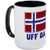 Uff Da Norway Flag Mug - 11oz Coffee Mug  Ceramic 11oz Coffee Cup