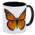 Monarch Butterfly RINGER Mug - Ceramic 11oz Coffee Tea Cup Gift Stocking Stuffer