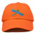 DALIX Dragonfly Womens Baseball Cap Fashion Hat in Orange