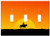 Switch Plate Triple Toggle - Cowboys Sunset Horse Nature Silhouette Western