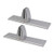 LVOERTUIG Screen Partition Clip  2pcs Set Desktop Screen Partition Clips Aluminium Alloy Desk Screen Baffle Fixed Clamp  Office Desk Partition Support Holder Desktop Screen Partition Clip