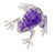 Curious Minds Busy Bags Small Cute Frog Water Bead Filled Squeeze Stress Ball - Squishy Toy - Sensory Fidget (Purple)