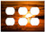 Triple Duplex Outlet Wall Plate Cover - Sun Setting Sun Sunset Abendstimmung Evening Sky