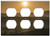 Triple Duplex Outlet Wall Plate Cover - Tuscany Landscape Sun Sky Madrid Sunset Holiday