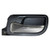 Drivers Rear Inside Interior Door Handle Chrome Lever w Black Housing Replacement for Honda Accord 72660-SDA-A02ZA