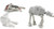Mattel Hot Wheels Star Wars Starship 2-Pack, Snowspeeder (Orange) vs. AT-AT