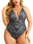 Avidlove Women Teddy Lingerie Snap Crotch Lingerie One Piece Lace Babydoll Mini Bodysuit Grey S