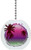 Pink and Purple Tropical Sunset Solid Ceramic Fan Pull