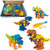 4 Pack Plus Size Take Apart Dinosaur Toys for Boys and Girls Educational Assembling Building Block Toy Set Variety DIY Assembled Dinosaur Robot