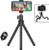 Phone Tripod Shengsite Portable and Extendable Camera Tripod Stand with Wireless Remote 360Rotating Adjustable Flexible Cell Phone Tripod Compatible with iPhone  Android Phone  Camera  Sports Camera