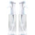 KEEN Continuous Spray Bottle  12.2 OZ Fine Mist for Hair Styling  Barber  Plants  Refillable Empty Water Bottle Trigger Sprayer Set  White Clear  2 Pack