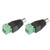 uxcell 5Pcs 5.5x2.1mm Male DC Power Jack Plug Adapter Connector Terminal Block for LED Strip CCTV Camera Cable Wire Ends