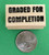 Graded for Completion  Wood Mounted Teacher s Rubber Stamp - Rubber Stamp Wood Carving Blocks