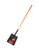 Bully Tools 72525 14-Gauge Square Point Shovel with American Ash Long Handle