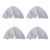 HIFROM TM  New 4pcs Replacement Microfiber Triangle Pads for Shark Steam Pocket Mop S3501 S3601 S3550  30x19cm
