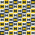 University of Michigan Cotton Fabric with New Mini Check Design-Newest Pattern-NCAA Cotton Fabric