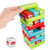 Soso Colored Wooden Blocks Stacking Board Games  Jenga Plastic Stacking Game Building Blocks Board  Stack-up Pumping Building Blocks Educational Toy Games