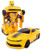 SuperPower Remote Control Car Transformers Bumblebee Classic Disguise Action Figure Hero Robot Toy with One Button Transformation