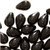 Jablonex Czech Glass Beads 9mm Teardrops Jet Black (50)