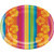 Creative Converting Sunset Stripes Oval Paper Platters  8-Count