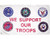 AES Support Our Troops 5 Branches Military Service 2x3 2 x3  Polyester Flag