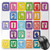 BGLKCS Educational Mouse Pad by  Colorful Lower Case Alphabet Blocks Cute Kids Font ABC Cartoon Style Typography  Standard Size Rectangle Non-Slip Rubber Mousepad  Multicolor