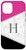 iPhone 12 12 Pro Initial Letter H Monogram Color Block Geometric Pink Black Case