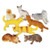 Rhode Island Novelty 12 Assorted Cats (2.5-inch PVC)