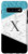 Galaxy S10 plus Floral Color Block Initial Letter X Monogram Teal Black Case