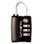 Samsonite Luggage 3 Dial Travel Sentry Combo Lock  Black  One Size
