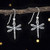 Sterling Silver Tiny Dragonfly Earrings - Handmade  Solid .925